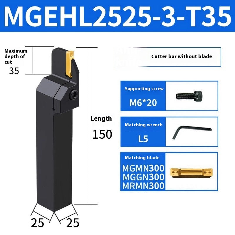 1159-CNC toolholder OD cut-off grooving lathe cutter MGEHR cutter lathe tool extended cutter groove cutter Shandong Denso Pricision Tools Co.,Ltd.